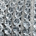 Luminaire Marquise artisanal avec perles et cristaux