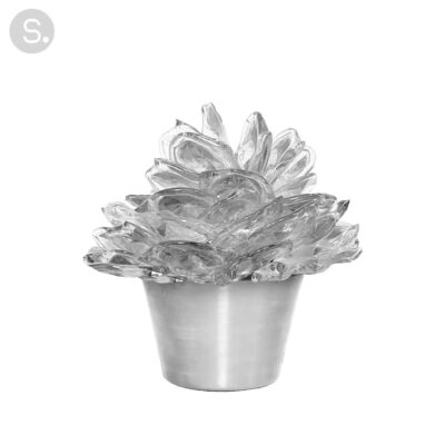 Glycine – Lampe à poser Small, finition Brut Transparent