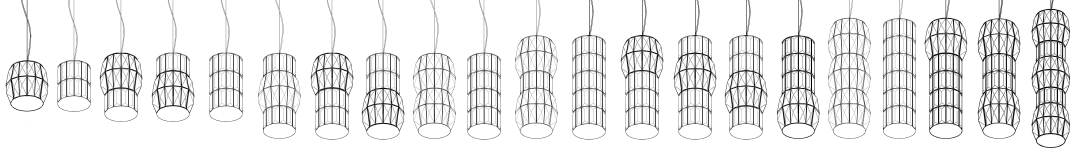 25 combinaisons de la suspension ADN en cristal — collection Spiridon Deco