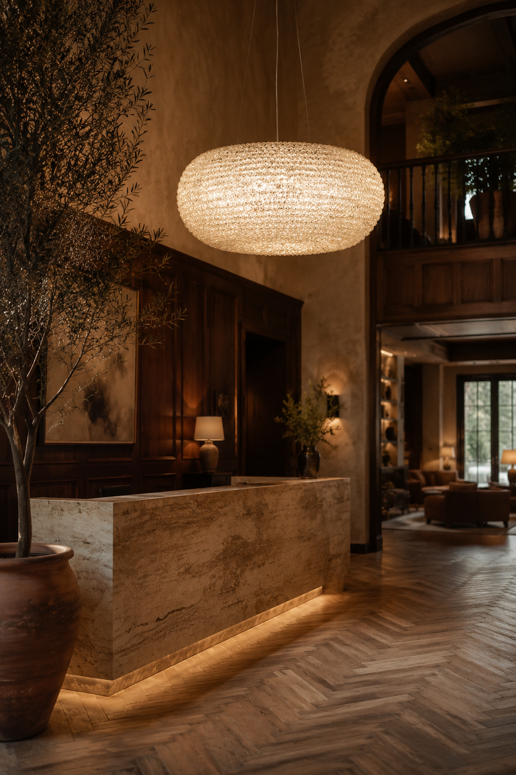 Détail corolles de verre — luminaire Corolle Spiridon Deco
